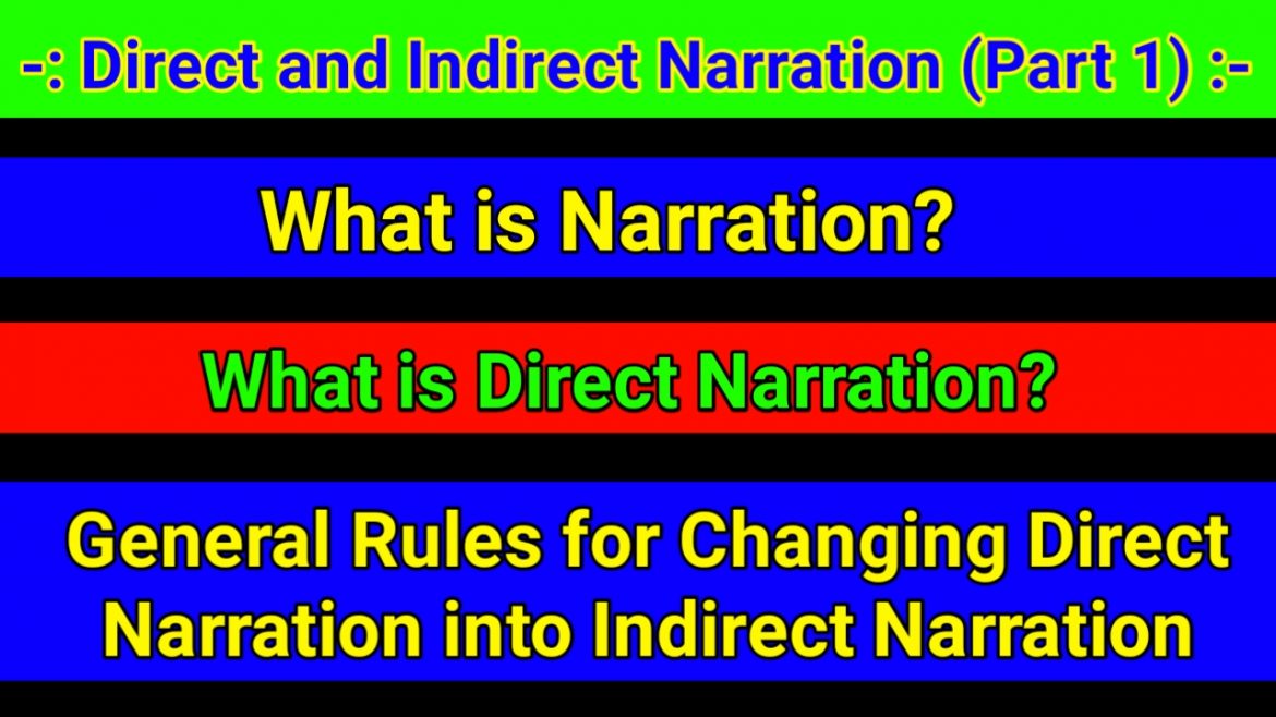 Direct and Indirect Narration